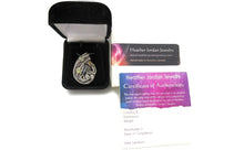 Load image into Gallery viewer, Blue Topaz Pendant Necklace, Wire-Wrapped in Sterling Silver with Ethiopian Welo Opals