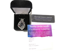 Load image into Gallery viewer, Cultured Black Freshwater Pearl Pendant with Rhodolite Garnet, Sterling silver Wire Wrap