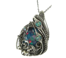 Load image into Gallery viewer, Ethiopian Blue Opal Mosaic Pendant with Blue Ethiopian Opals