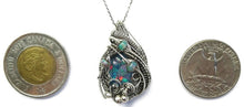 Load image into Gallery viewer, Ethiopian Blue Opal Mosaic Pendant with Blue Ethiopian Opals