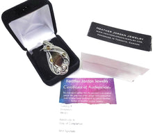 Load image into Gallery viewer, Brazilian Agate Wire-Wrapped Pendant in Sterling Silver with Citrine - Heather Jordan Jewelry
