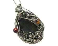 Load image into Gallery viewer, Blue Tiger Eye with Red, Golden and Blue Tiger Eye