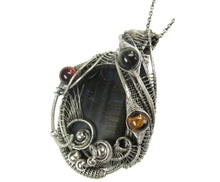 Load image into Gallery viewer, Blue Tiger Eye with Red, Golden and Blue Tiger Eye