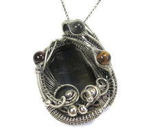 Load image into Gallery viewer, Blue Tiger Eye with Red, Golden and Blue Tiger Eye