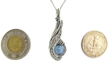 Load image into Gallery viewer, Custom Gemstone Wire-Wrapped Pendant in Sterling Silver; "Comet"