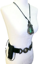 Load image into Gallery viewer, Green Sweeper Nixie Tube Steampunk/Cyberpunk Fusion LED Necklace