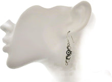 Load image into Gallery viewer, Sterling Silver Woven Steampunk Earrings - Heather Jordan Jewelry