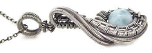 Load image into Gallery viewer, Custom Gemstone Wire-Wrapped Pendant in Sterling Silver; "Mini-Comet"
