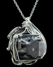 Load image into Gallery viewer, Nixie Number Tube Pendant with Upcycled Electronic and Watch Parts & Rainbow LED, Steampunk/Cyberpunk Fusion