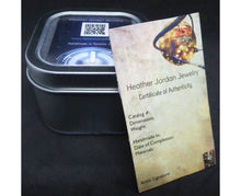 Load image into Gallery viewer, Seasonal Colors Leaf Necklace with Upcycled Electronic and Watch Parts, Steampunk/Cyberpunk Fusion