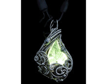 Load image into Gallery viewer, Seasonal Colors Leaf Necklace with Upcycled Electronic and Watch Parts, Steampunk/Cyberpunk Fusion