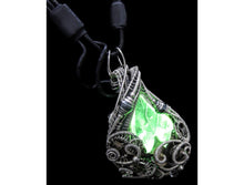 Load image into Gallery viewer, Seasonal Colors Leaf Necklace with Upcycled Electronic and Watch Parts, Steampunk/Cyberpunk Fusion