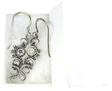 Load image into Gallery viewer, Sterling Silver Woven Steampunk Earrings - Heather Jordan Jewelry