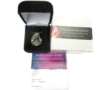 Load image into Gallery viewer, Blue Sapphire Wire-Wrapped Pendant with Ethiopian Welo Opals
