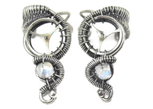 Load image into Gallery viewer, Custom Gemstone and Sterling Silver Small Steampunk Ear Cuff - Heather Jordan Jewelry