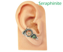 Load image into Gallery viewer, Custom Gemstone and Sterling Silver Small Steampunk Ear Cuff - Heather Jordan Jewelry