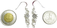 Load image into Gallery viewer, Sterling Silver Woven Steampunk Earrings - Heather Jordan Jewelry