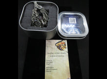 Load image into Gallery viewer, Blue Flickering Nixie Tube Steampunk-Cyberpunk Fusion Pendant