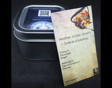 Load image into Gallery viewer, Pink LED Nixie Tube Pendant with Upcycled Electronic and Watch Parts, Steampunk/Cyberpunk Fusion