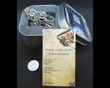 Load image into Gallery viewer, White Flickering Nixie Tube Steampunk-Cyberpunk Fusion Pendant