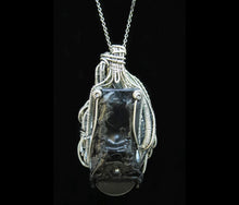 Load image into Gallery viewer, White Flickering Nixie Tube Steampunk-Cyberpunk Fusion Pendant