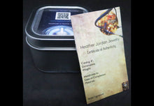 Load image into Gallery viewer, Uranium Glass Pendant with Upcycled Electronic and Watch Parts, Steampunk/Cyberpunk Fusion UV LED