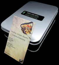 Load image into Gallery viewer, Rainbow U-Flashbulb Necklace with Upcycled Electronic and Watch Parts, Steampunk/Cyberpunk Fusion LED