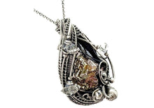 Load image into Gallery viewer, Bismuth Crystal Pendant Necklace with Herkimer Diamonds in Sterling Silver - Heather Jordan Jewelry