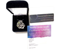 Load image into Gallery viewer, Sikhote-Alin Meteorite Pendant with Peridot, Wire-Wrapped in Sterling Silver - Heather Jordan Jewelry