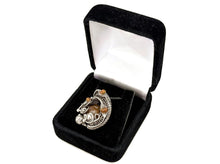 Load image into Gallery viewer, Spessartine Garnet and Ethiopian Welo Opal Pendant: Sterling Silver Wire Wrap