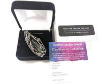 Load image into Gallery viewer, Stromatolite Pendant: Kambaba Jasper Fossil Necklace with Labradorite, Sterling Silver Wire Wrap - Heather Jordan Jewelry