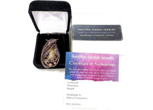 Load image into Gallery viewer, Citrine Crystal Wire Wrapped Pendant in Bronze with Amethyst - Heather Jordan Jewelry