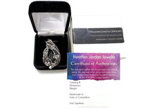 Load image into Gallery viewer, Moldavite Pendant Wire-Wrapped Sterling Silver Herkimer Diamonds Tektite Jewelry Space Enthusiast Necklace - Heather Jordan Jewelry