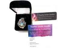 Load image into Gallery viewer, Wire-Wrapped Ethiopian Opal Pendant, Sterling Silver, Rainbow Moonstone Gemstone Jewelry - Heather Jordan Jewelry
