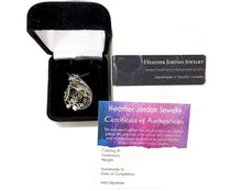 Load image into Gallery viewer, Sikhote-Alin Meteorite Pendant with Peridot, Wire-Wrapped in Sterling Silver - Heather Jordan Jewelry