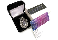 Load image into Gallery viewer, Raw Kunzite Crystal and Morganite Pendant: Sterling Silver Wire Wrap