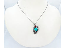 Load image into Gallery viewer, Custom Gemstone Steampunk Pendant, Wire-Wrapped in Sterling Silver