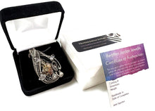 Load image into Gallery viewer, Bismuth Crystal Pendant Necklace with Herkimer Diamonds in Sterling Silver - Heather Jordan Jewelry