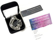 Load image into Gallery viewer, Large Moldavite Pendant Wire-Wrapped in Sterling Silver with Herkimer Diamonds - Heather Jordan Jewelry