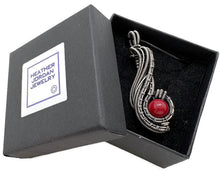 Load image into Gallery viewer, Custom Gemstone Wire-Wrapped Pendant in Sterling Silver; "Comet"