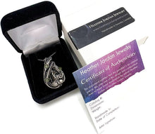 Load image into Gallery viewer, Sikhote-Alin Meteorite Pendant with Peridot, Wire-Wrapped in Sterling Silver