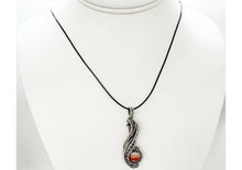 Load image into Gallery viewer, Custom Gemstone Wire-Wrapped Pendant in Sterling Silver; "Comet"