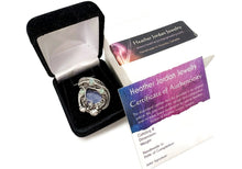 Load image into Gallery viewer, Tanzanite and Ethiopian Welo Opal Pendant: Sterling Silver Wire Wrap