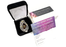 Load image into Gallery viewer, Baltic Amber Pendant with Ethiopian Opals and Two Mosquitos, Wire-Wrapped Sterling Silver Necklace