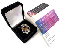 Load image into Gallery viewer, Spessartine Garnet and Ethiopian Welo Opal Pendant: Sterling Silver Wire Wrap