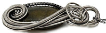 Load image into Gallery viewer, Sterling Silver Labradorite Jewelry Set with Swarovski Crystal - Necklace and Earrings