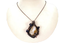 Load image into Gallery viewer, Citrine Crystal Wire Wrapped Pendant in Bronze with Amethyst Nuggets - Heather Jordan Jewelry
