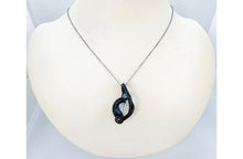 Load image into Gallery viewer, Steampunk Verdigris Crackle Quartz Pendant, Wire-Wrapped in Brass with Herkimer Diamond