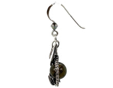 Load image into Gallery viewer, Sterling Silver Labradorite Jewelry Set with Swarovski Crystal - Necklace and Earrings