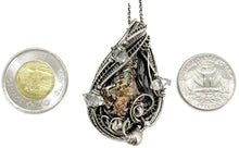 Load image into Gallery viewer, Bismuth Crystal Pendant Necklace with Herkimer Diamonds in Sterling Silver - Heather Jordan Jewelry